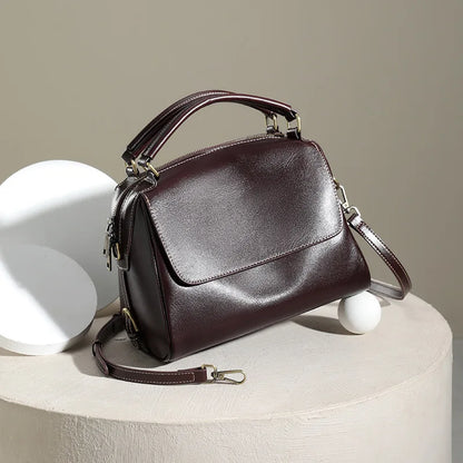 Female genuine cow leather bag for women bag Handbag New Crossbody luxury Shoulder bag high-capacity tote bag Vintage Bag
