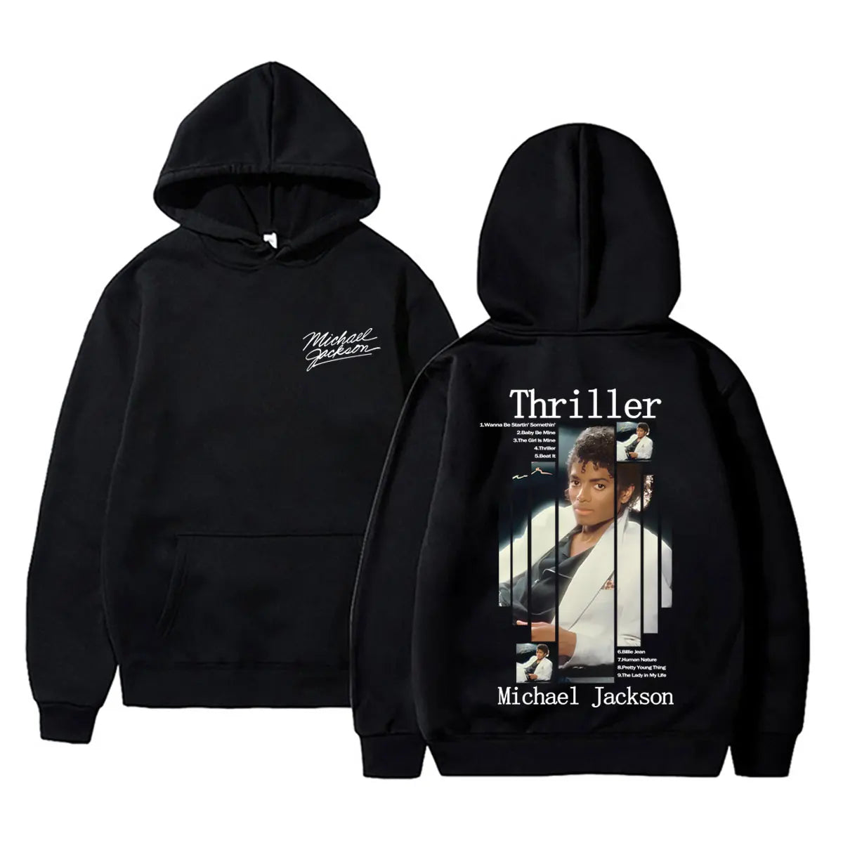 Michael Jackson King of Pop Graphic Hoodie Men Women Vintage Gothic Rock Sweatshirt Male Hip Hop Punk Oversized Pullover Hoodies