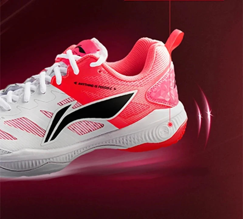 Unisex GLADIATOR Ⅱ Badminton Training Shoes Cushion Rebound LiNing Men Women Stable Support Sneakers AYTV017