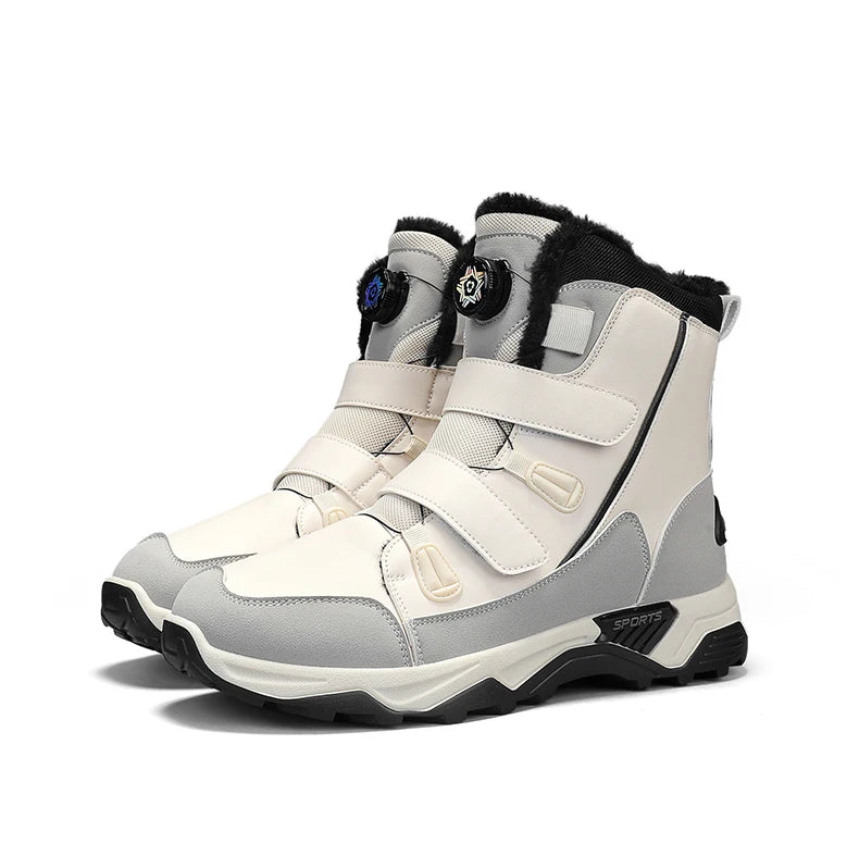 Men's Waterproof Snow Boots Midsole Warm Winter Outdoor Shoes With Slip Resistant Abrasion Resistant Outdoor Boots Men