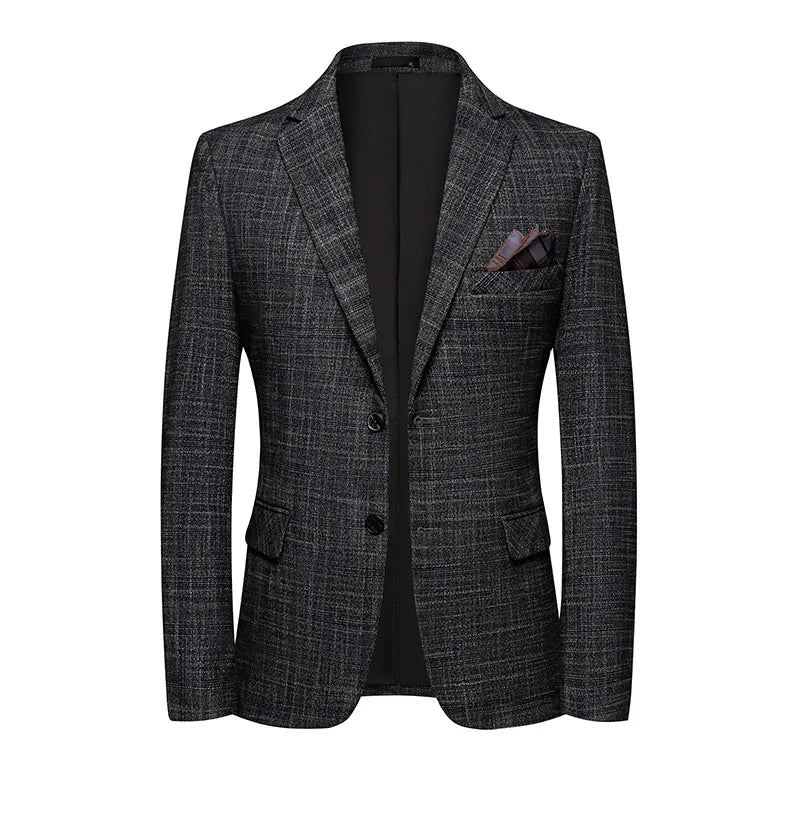 2025 Men's Slim Fit Business Casual Blazer High Quality Fashion All-in-One Banquet Korean Style Handsome Trend for All Seasons