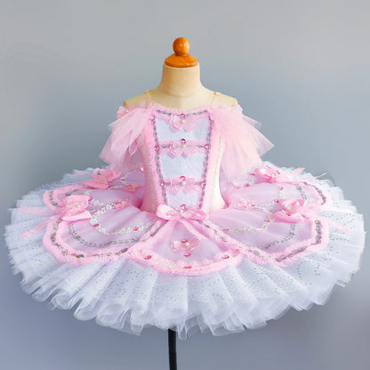 Princess Performance Fairy Tutu Kids Clothes Ballet Leotards for Girls Dress Stage Costumes Dance Wear Summer Children Clothing