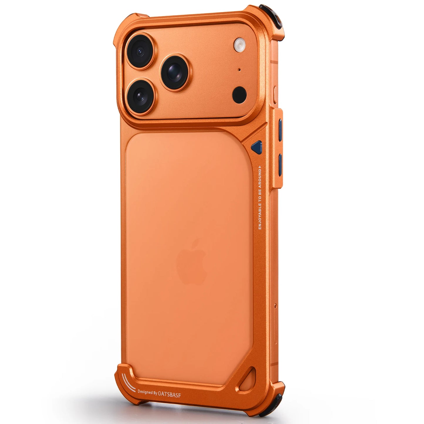 Metal 9 Shape Phone Case for iPhone 17 Pro Max / 17 Pro Frame Phone Cover Slim Bumper Case Bare Phone Feel Shell