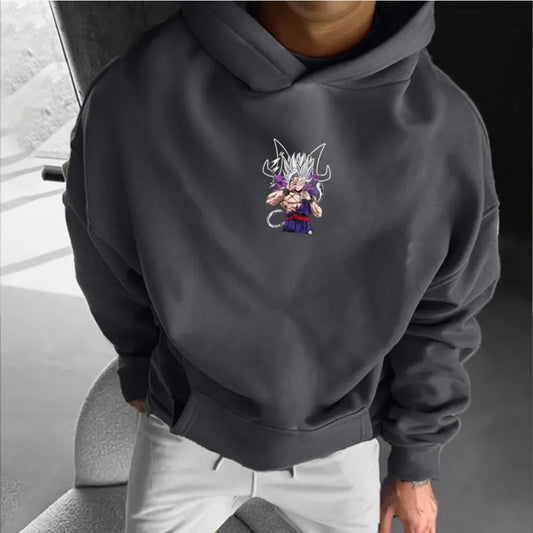 Dragon Ball Men's Hoodie Goku Japan Anime Summer Boy Children's Sweater Y2k Harajuku Long Sleeve Top Parent-Child Clothing