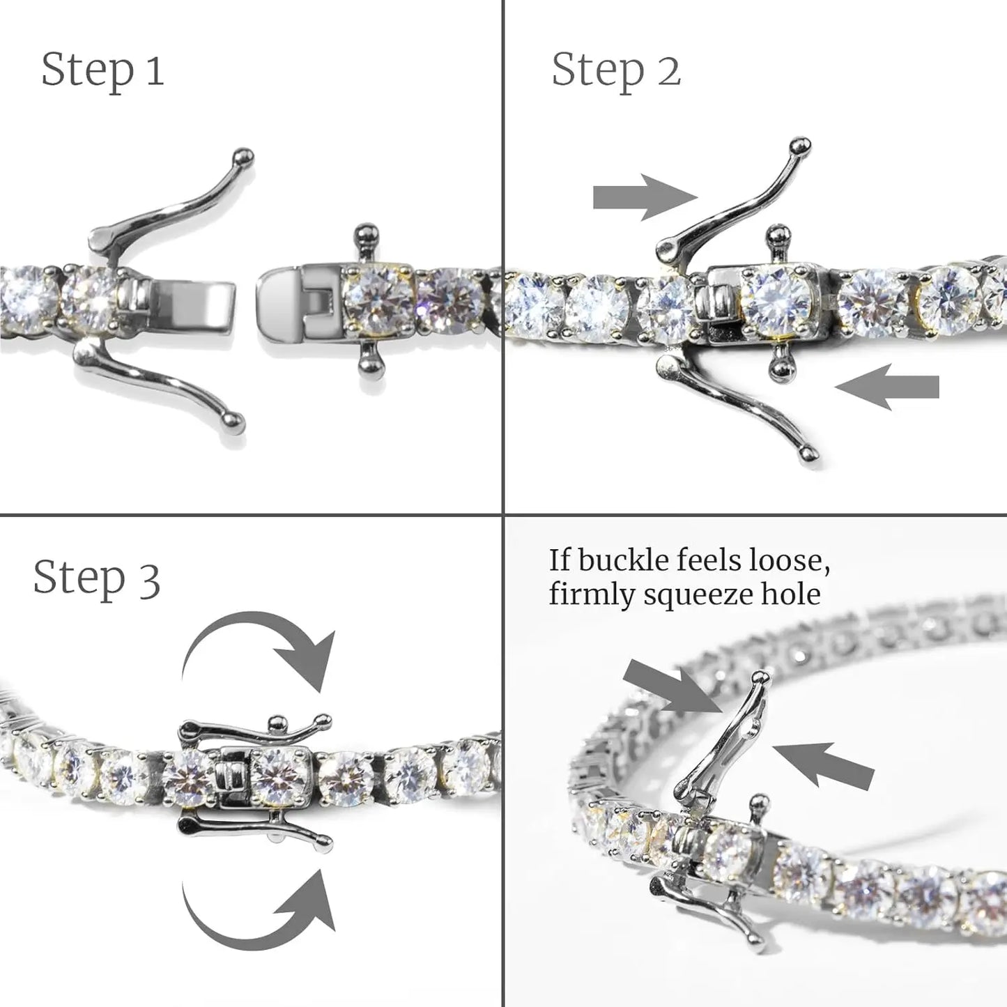 Luxury 4MM Tennis Bracelet for Women Men Full Moissnaite Laboratory Diamond S925 Silver Wedding Jewelry with Certificate