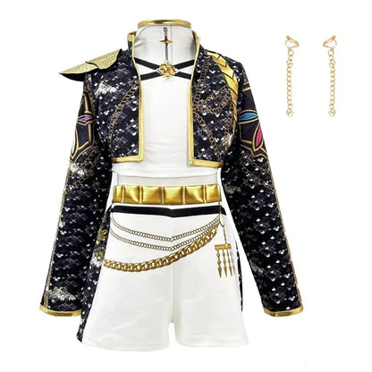 Kpop Girls Stage performance cos Halloween Carnival  theme party performance Idol Roleplay Fashion girls suits
