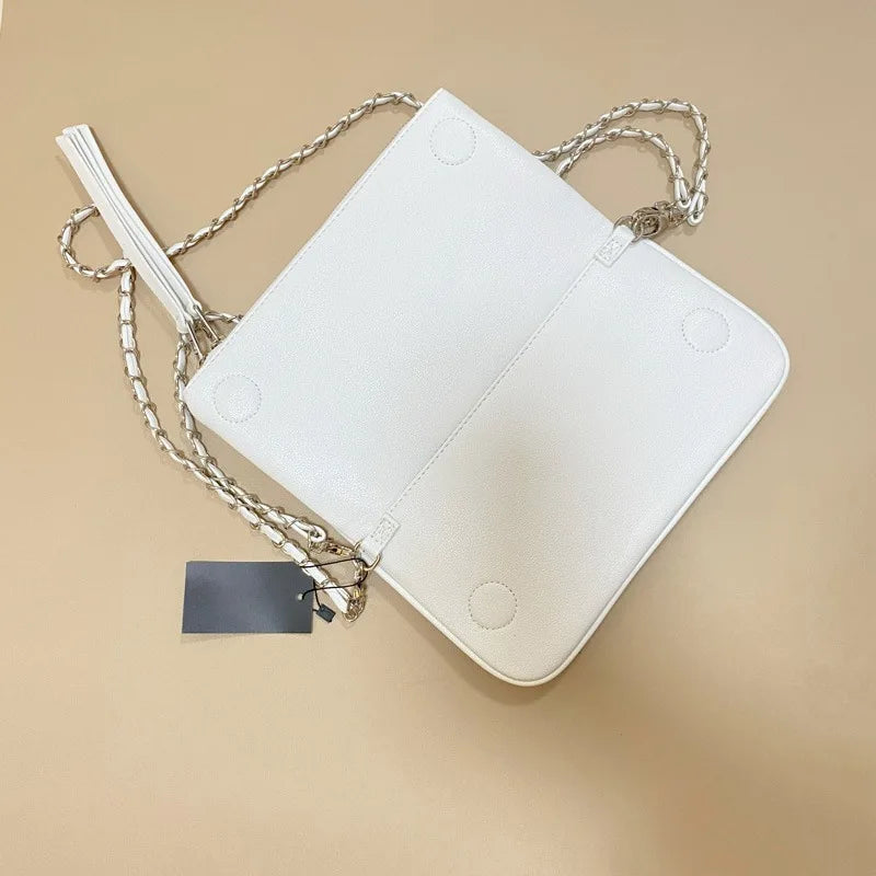 Luxury Design Bag for Women Fashionable Black Leather Ladies Crossbody Bag 2026 New Style Retro Single Shoulder Envelope Bag