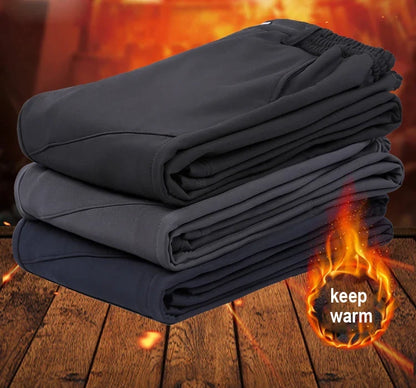 Winter Slim Men Outdoor Camping Pants Hiking Trousers Women Travel Thickening Warmth Retention Trekking Ride Sportswear