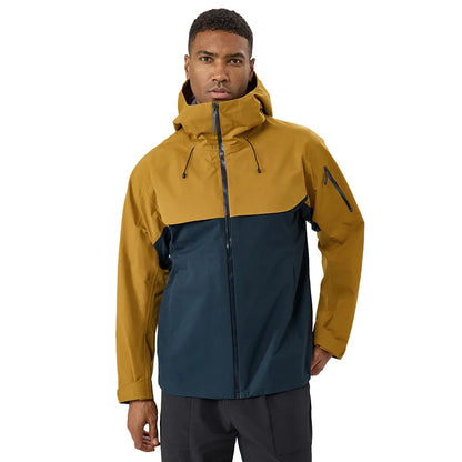Autumn and Winter Hard-Shell Windbreaker Windproof Rainproof Breathable Outdoor Hiking Mountaineering Ski Suit Hooded Jacket