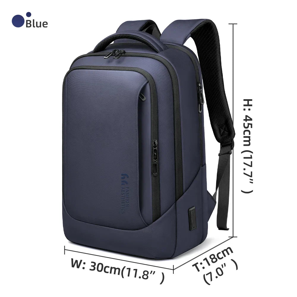 Men's Designer Laptop Bag Waterproof School Bags for College Boys Male Business Sports Travel Backpack Men With USB Charging