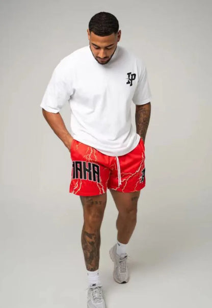 Mens Clothing IP Trend Casual Sports Shorts Gym Fitness Quick Dry Breathable Mesh Beach Basketball Jogger Short Pants Sweatpants