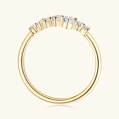 Moissanite Diamond Necklace Ring 925 Sterling Silver Cluster Pendant Jewelry Set For Women Laides Engagement Rings Gift