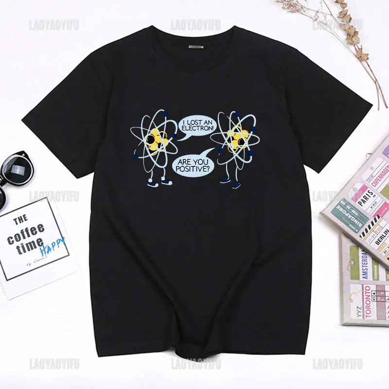 I Lost An Electron Tom Holland Same Style Graphics T Shirt Men Women High Quality Cotton T-shirts Fashion Streetwear Ropa Hombre