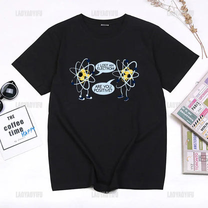 I Lost An Electron Tom Holland Same Style Graphics T Shirt Men Women High Quality Cotton T-shirts Fashion Streetwear Ropa Hombre