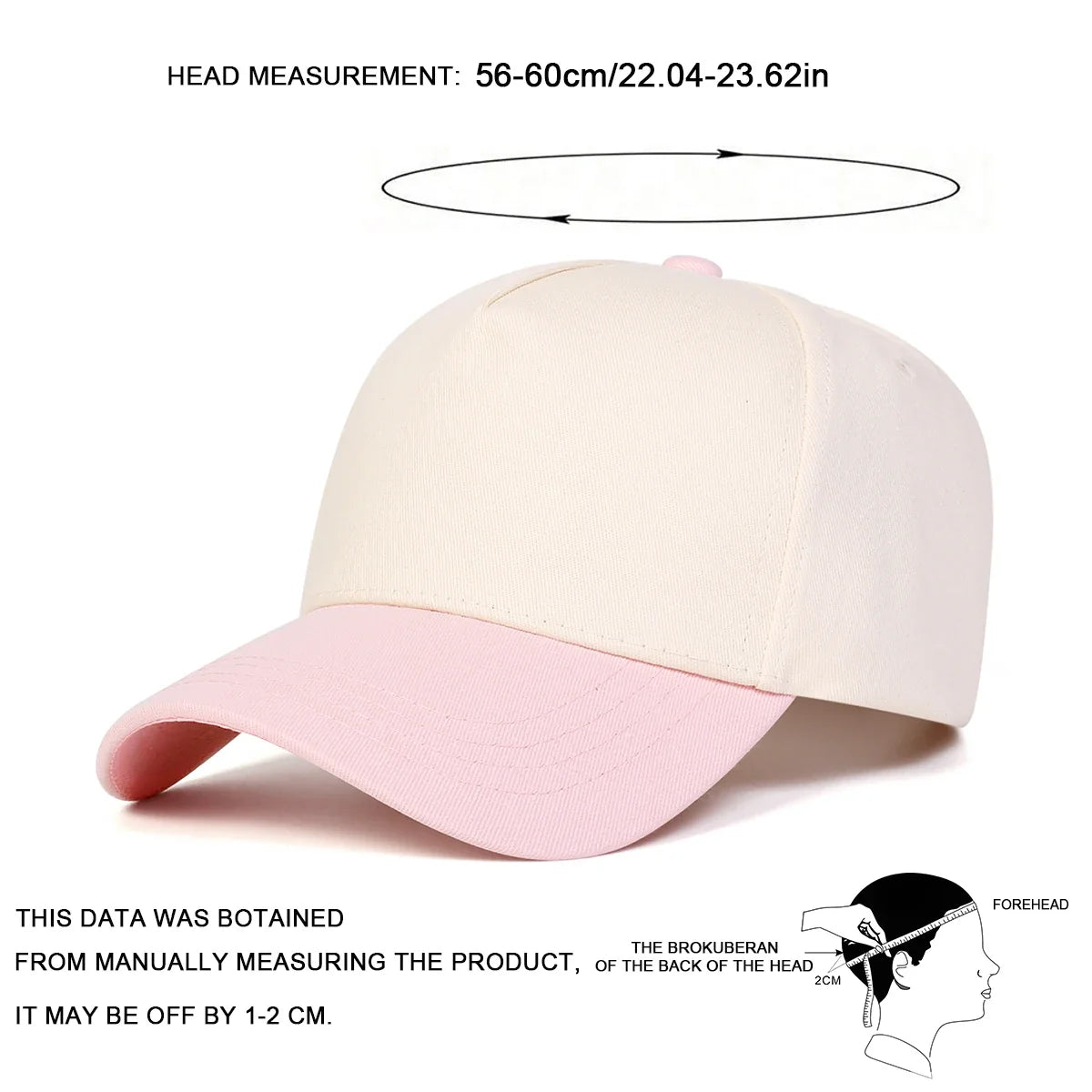 Unisex Light Panel Color Blocked Baseball Caps Spring Autumn Outdoor Adjustable Casual Hats Sunscreen Hat Sports Cap