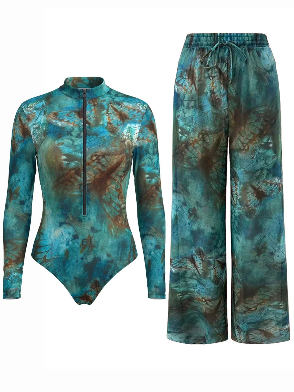 One Piece Sun Protection Swimwear 2026 Women Long Sleeved Print Swimsuit Female Sports Bathers Swimming Bodysuit Beach купальник