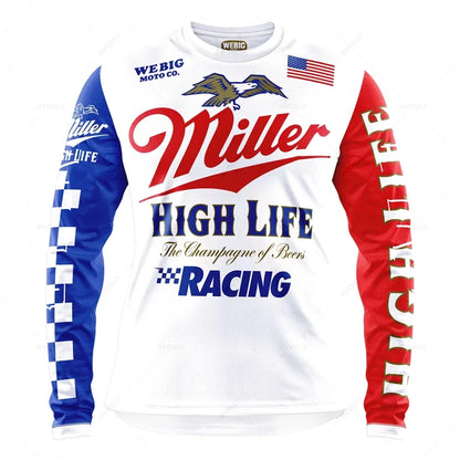 Camping Motorcycle Mountain Bike Team Downhill MTB Jersey Offroad Bicycle Locomotive Shirt Cross Country Fishing Hunting Clothes