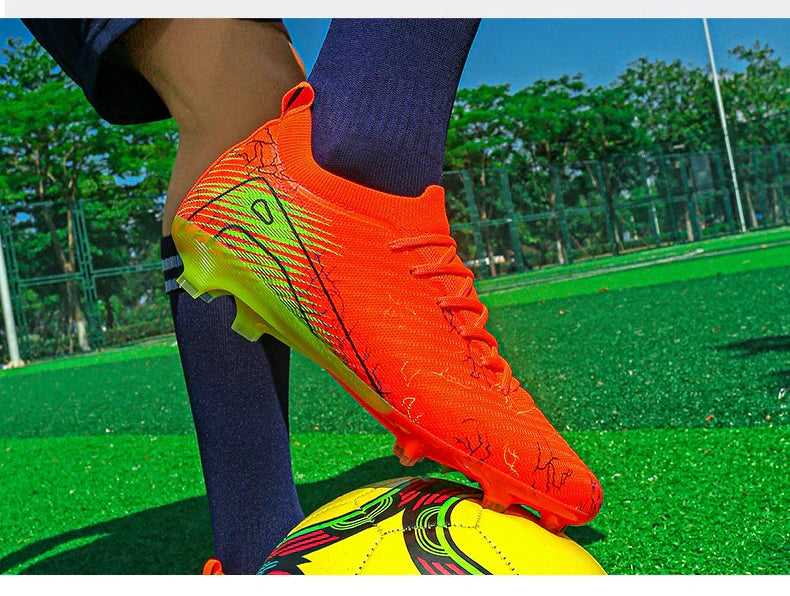 New Men's Football Boots Non-Slip Soccer Shoes Cleats Training FG Top Quality Sneakers Wholesale Drop Shipping Unisex Adult