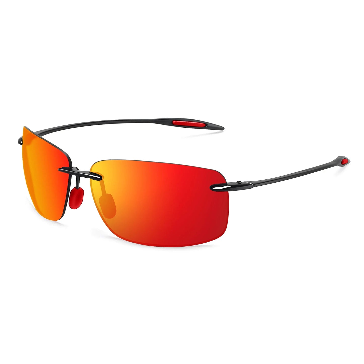 Sports Sunglasses for Men Women Tr90 Rimless Frame for Running Fishing Golf Driving MJ8009
