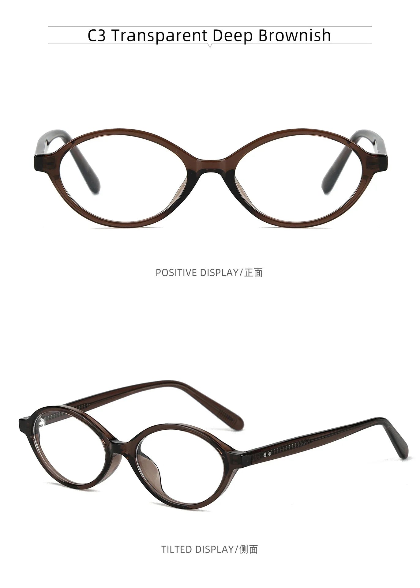 Simple Geometric Oval Small Frame Retro Design Women's Polarized Sunglasses UV Protection Customizable Prescription K9142