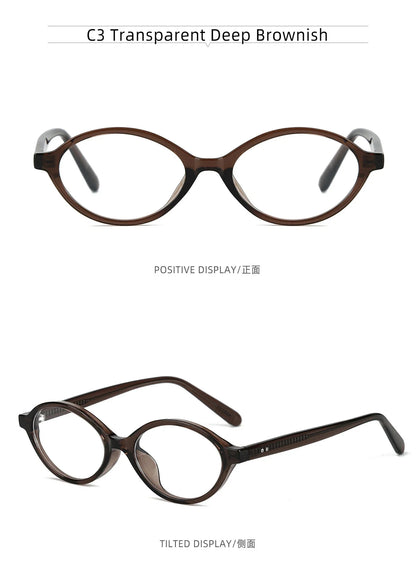 Simple Geometric Oval Small Frame Retro Design Women's Polarized Sunglasses UV Protection Customizable Prescription K9142