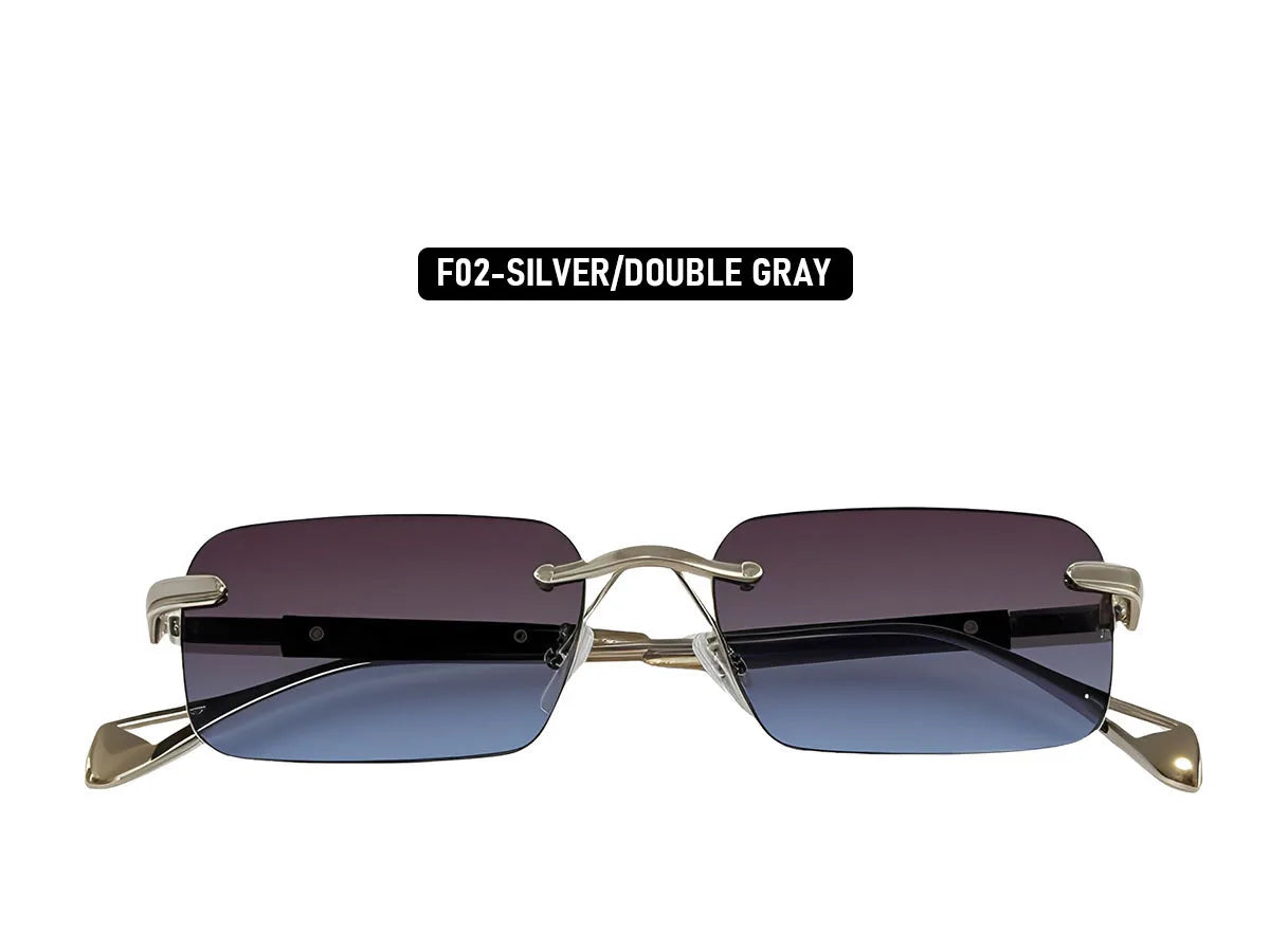 2026 Rimless Sunglasses Women Vacation Sunscreen New Square Sunglass Men Brand Design Fashion Glasses Shades Lentes De Sol Mujer