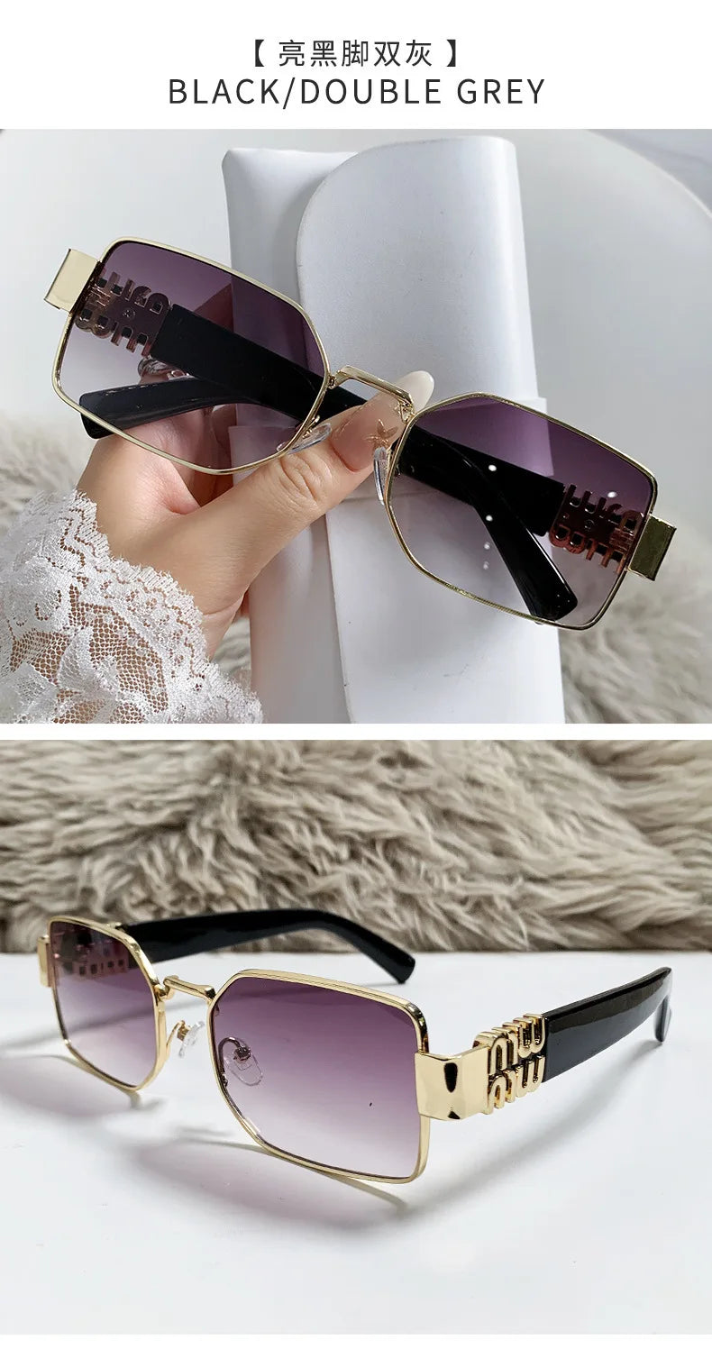 Metal Women's Sunglasses High Quality High Sense Trend Street Sun Glasses Girls Sunshade Glasses UV400