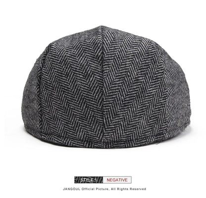 Kids Flat Caps Herringbone Woolen Tweed Small Size Boy Girl Newsboy Caps Infant Toddler Youth Beret Hat for Children