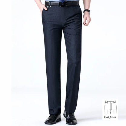 Brand New High-end Men's Wool Pants -Wool Blend Thin Fabric for Summer,Business Formal Dress Pants,Wool Blend Trousers