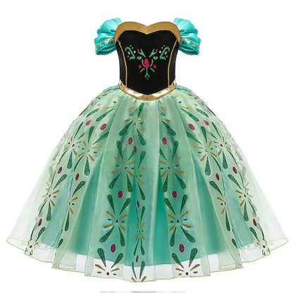 Kids Encanto Mirabel Isabela Dolores Costume Girls Elsa Belle Rapunzel Mermaid Carnival Cosplay Dress Children Princess Clothes