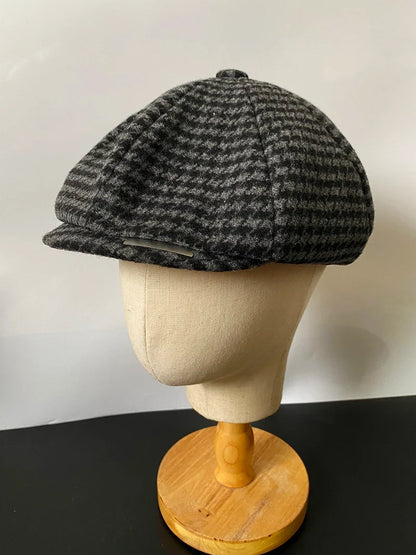 Vintage Men's Newsboy Cap With Blades Peaky Hats Women Men Berets Classic Woolen Octagonal Caps Casual Gatsby Flat Hat NZ297