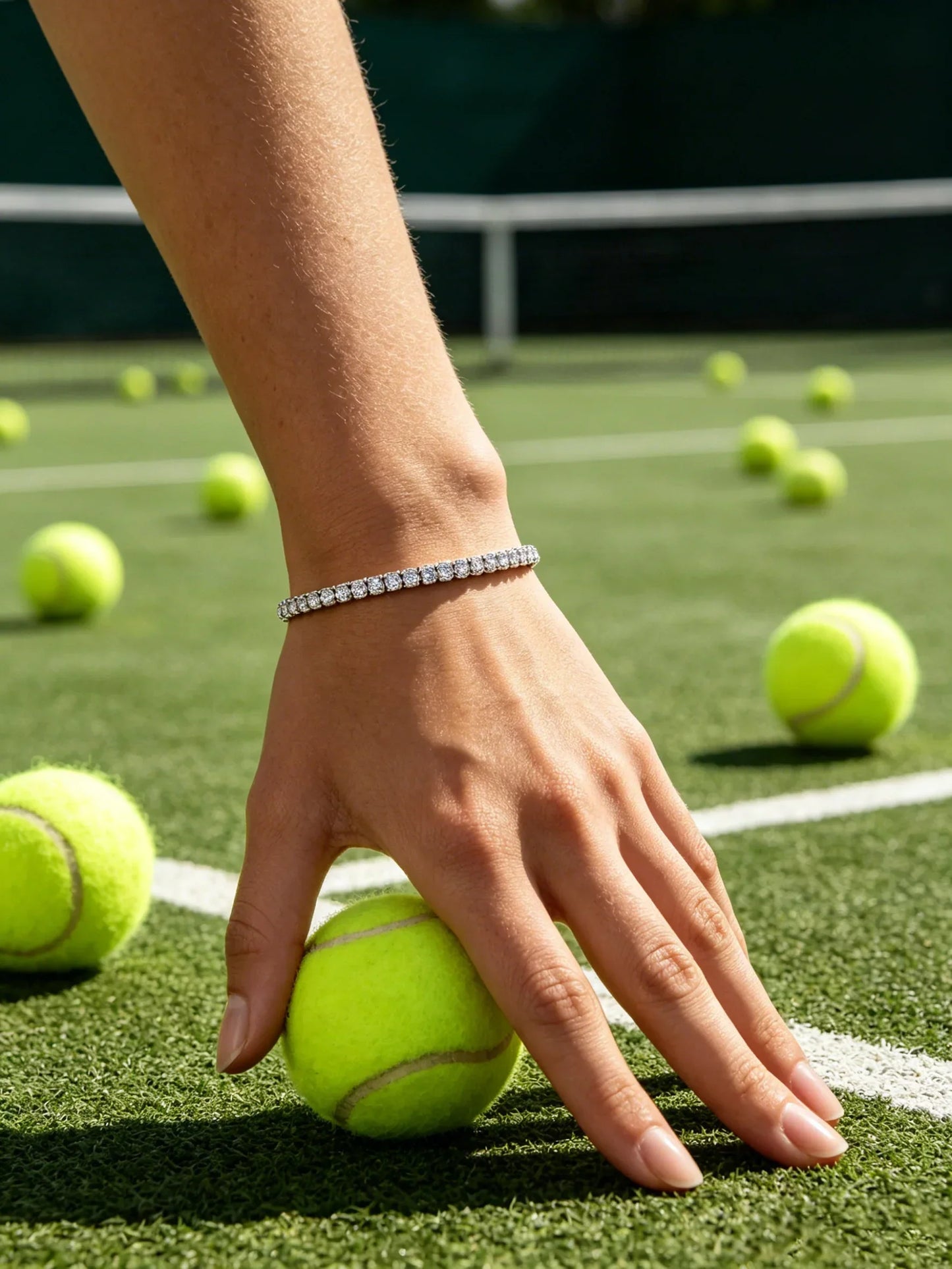  5A Cubic Zirconia Tennis Bracelet for Women Sparkling Diamond Bracelets Daily Wear Party Fashion Stackable Jewelry Gift