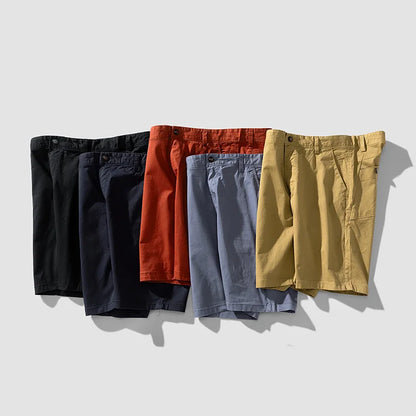 Men Summer Five Points Pants Male Trendy Loose Casual Daily Short Simple Fashion Versatile Solid Color Straight Leg Cargo Shorts