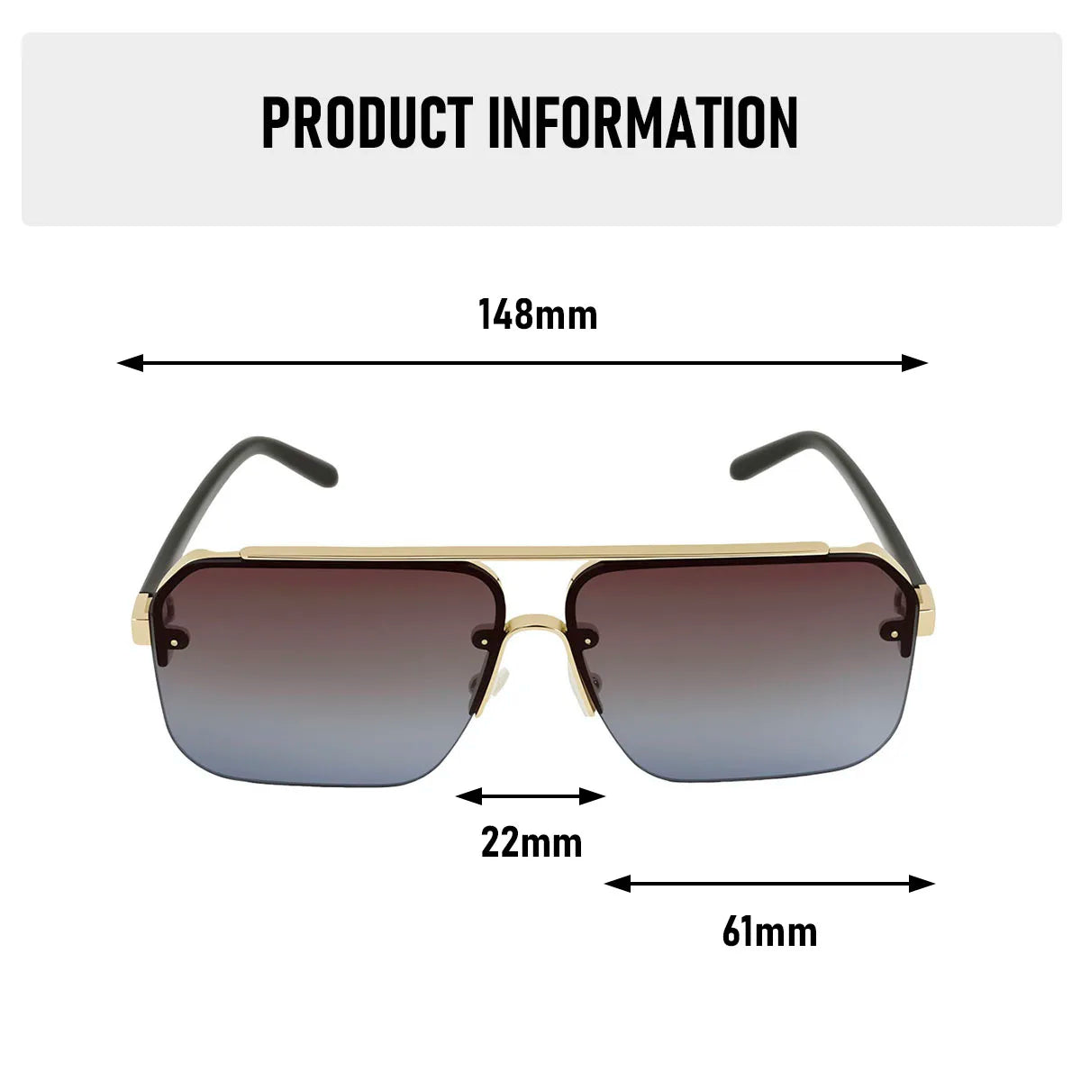 Luxury Square Sunglasses Women UV400 Protection Sunglass Men Vacation Fashion Glasses Gafas De Sol Hombre Lunette Soleil Femme