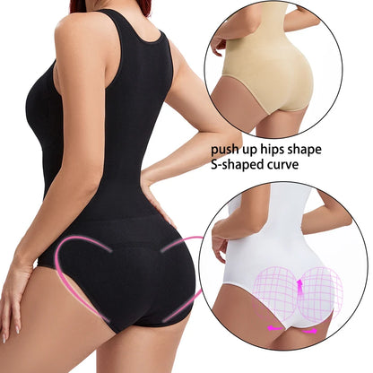 Women Shapewear Bodysuit New Tummy Control Waist Trainer Thong Body Shaper Fajas Colombianas Slimming Underwear