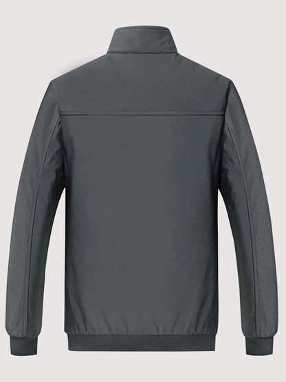 New Autumn and Winter Velvet Jacket Men's Stand-Up Collar Cotton Padded Thickened Warm Casual Jacket