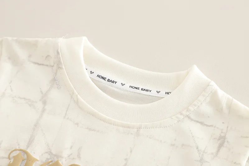 New Summer Baby Boys Clothes Suit Children Fashion  Letter Pocket T-shirt Denim Shorts 2Pcs/Set Toddler Clothing Kids Tracksuits