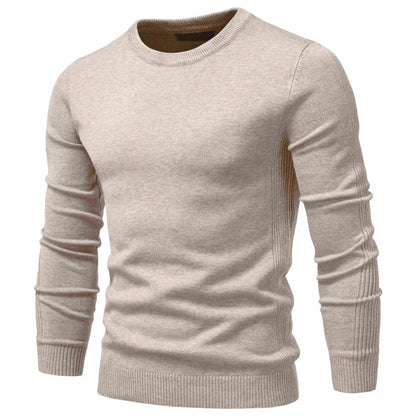 2021 New Winter Thickness Pullover Men O-neck Solid Color Long Sleeve Warm Slim Sweaters Men Men's Sweater Pull Male Clothing