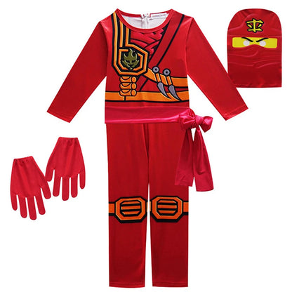 NINJA cosplay Boys Advanced Latest Role Playing Costume Jumpsuit Set Halloween Christmas Party Ninja Superhero Set Cosplay