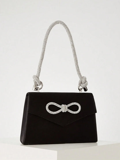 Exquisite and gorgeous butterfly diamond handbag, fashionable and versatile chain shoulder crossbody bag, suitable for travel.