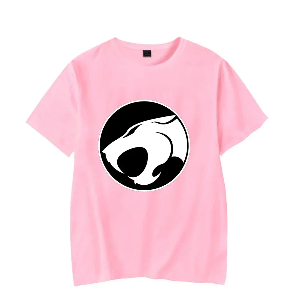 Luminous T-shirt Mens Fashion Casual Short Sleeve Round Neck Tops Mens Clothing Hipster Glowing ThunderCat T-shirt