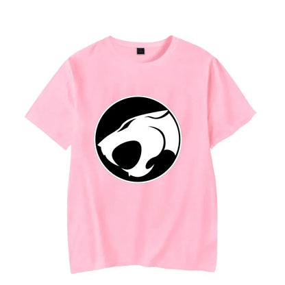 Luminous T-shirt Mens Fashion Casual Short Sleeve Round Neck Tops Mens Clothing Hipster Glowing ThunderCat T-shirt