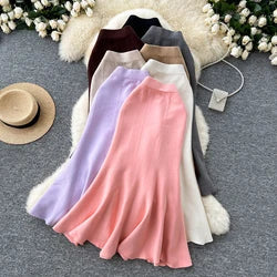 Retro Floral Chiffon Dr Women's Waist Cinched Bubble Sve Me Skirt Tea Break Gentle Soft Sle Korean High Waist A-Lin...