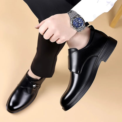 Classic Leather Men Loafers Fashion Man Casual Shoes Outdoor Slip on Flats Non-Slip Driving Shoe Business Moccasins Oxford Shoes