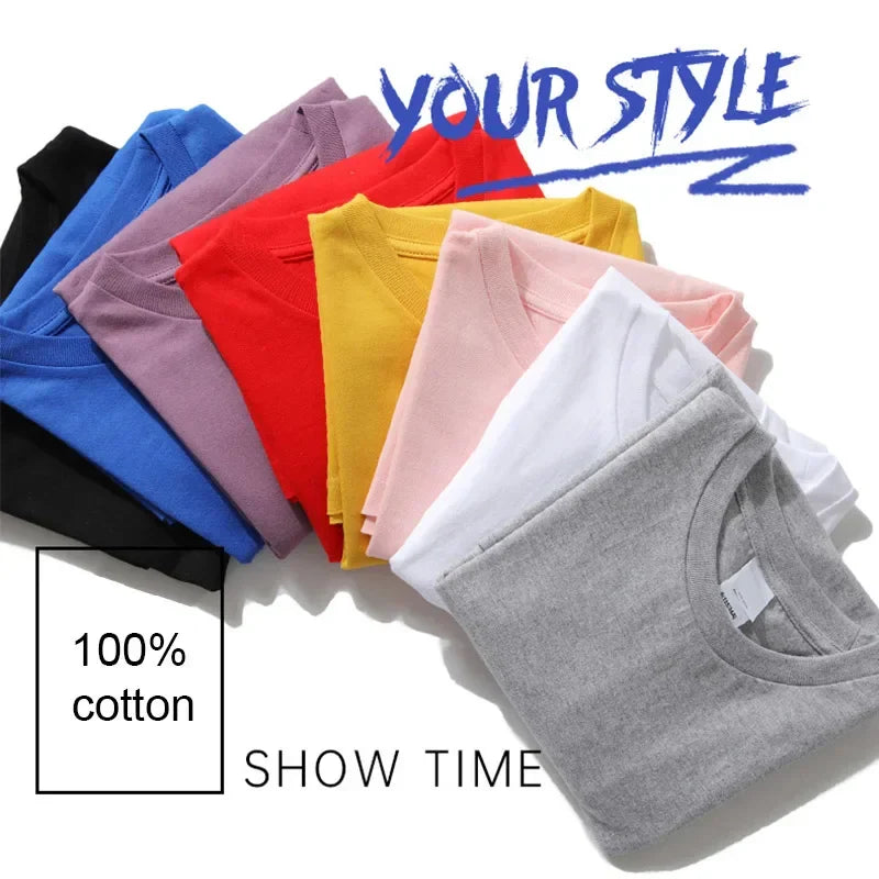 Summer Men High Quality T-shirt Cotton Blend Funny Design Astronaut Printing for Men Loose Top Cool Casual Tshirt Male Shirts