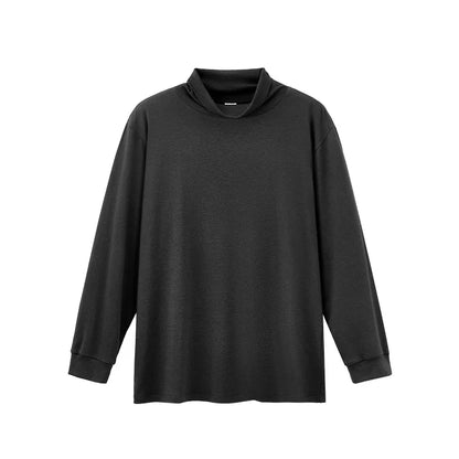 Autumn New Arrival Slim Fit Long-Sleeved Wool Turtleneck Base Layer T-Shirt High-quality Men's Slim-fit Undershirt-190g
