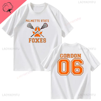 All for The Game Palmetto State Foxes Andrew Minyard Cotton High Quality EU Size Tops Men T-Shirt Y2k Unisex Harajuku Clothing
