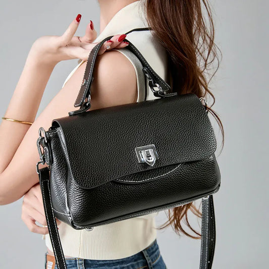 Genuine Leather Women's Bag Luxury Designer Crossbody Bags High Quality Cowhide Women Shoulder Bag Female Handbags M8863