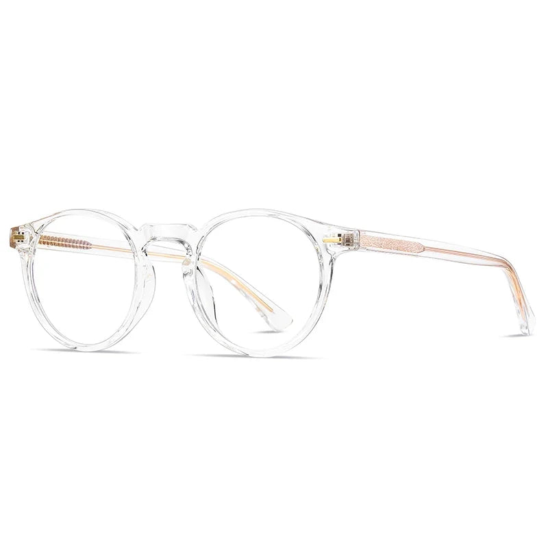 Round Blue Light Reading Glasses Women Eye Glasses Frame for Women Retro Plastic Titanium Anti-Blue Light Computer Eyewear