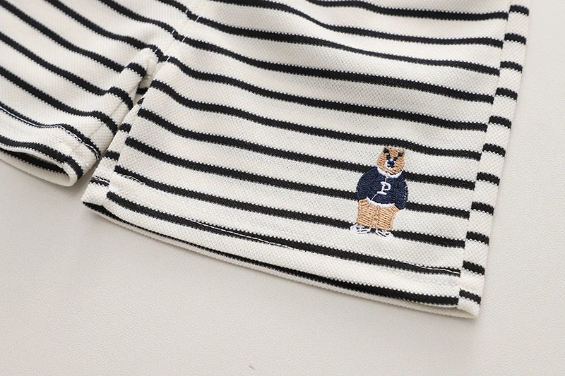 Summer Korean Version Baby Boy Clothing Sets Fashion Baby Girls Top+Shorts Clothes Suits Handsome